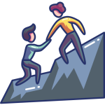 Icone représentant le travail ensemble, l'accompagnement post audit ou lors d'une étude