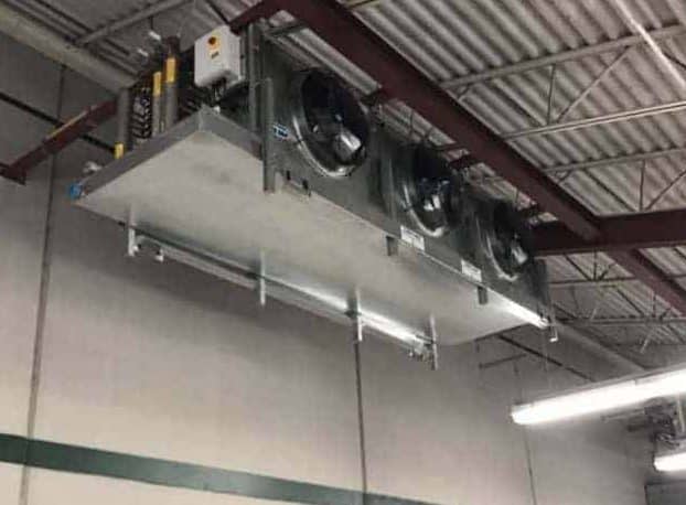 Photo d'évaporateurs dans un entrepot